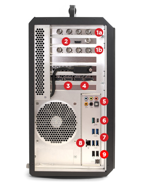 Streamstar CASE 800 connections panel